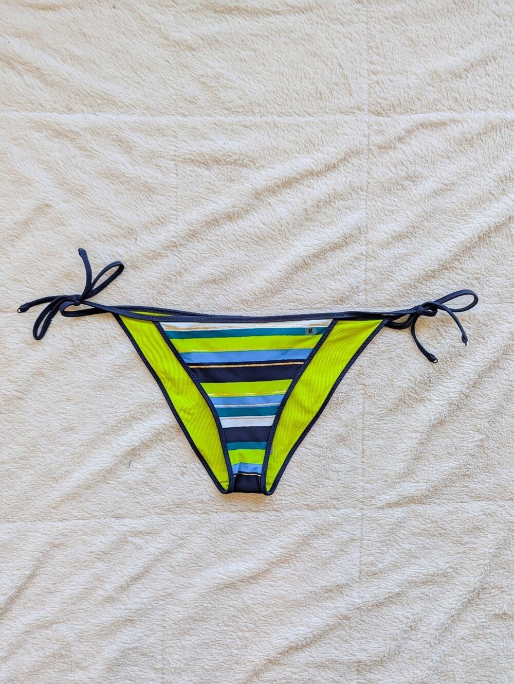 Aerie Striped String Bikini Bottoms‎